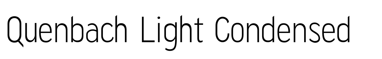 Quenbach Light Condensed